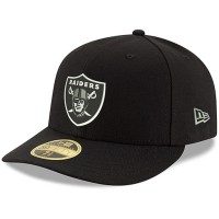 Men's Oakland Raiders New Era Black Omaha Low Profile 59FIFTY Structured Hat 2533887